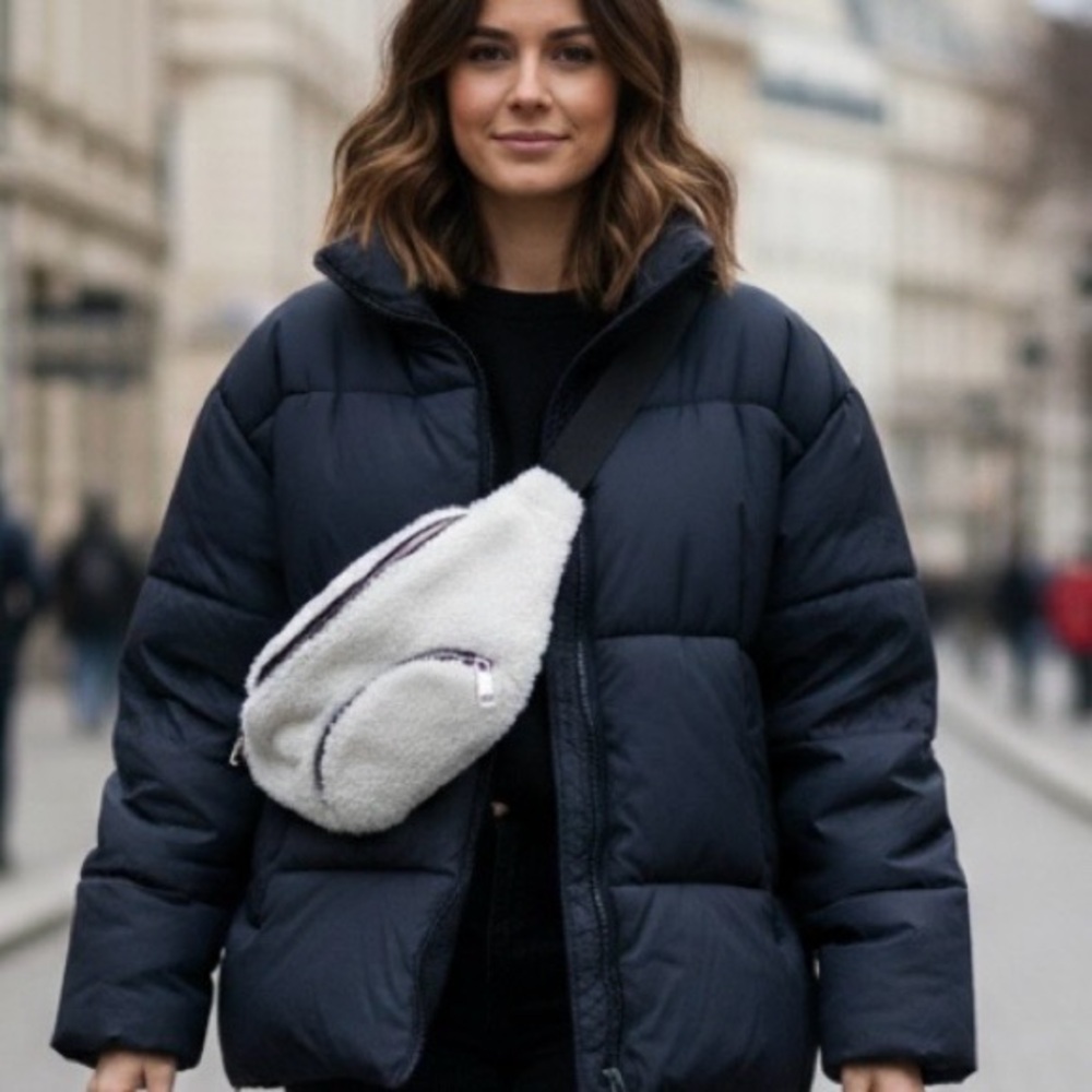 Faux Fur Fanny Belt Bag Ivory